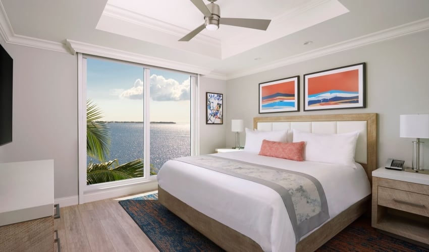 Bedroom in Sunsuites™ Two Bedroom with water view