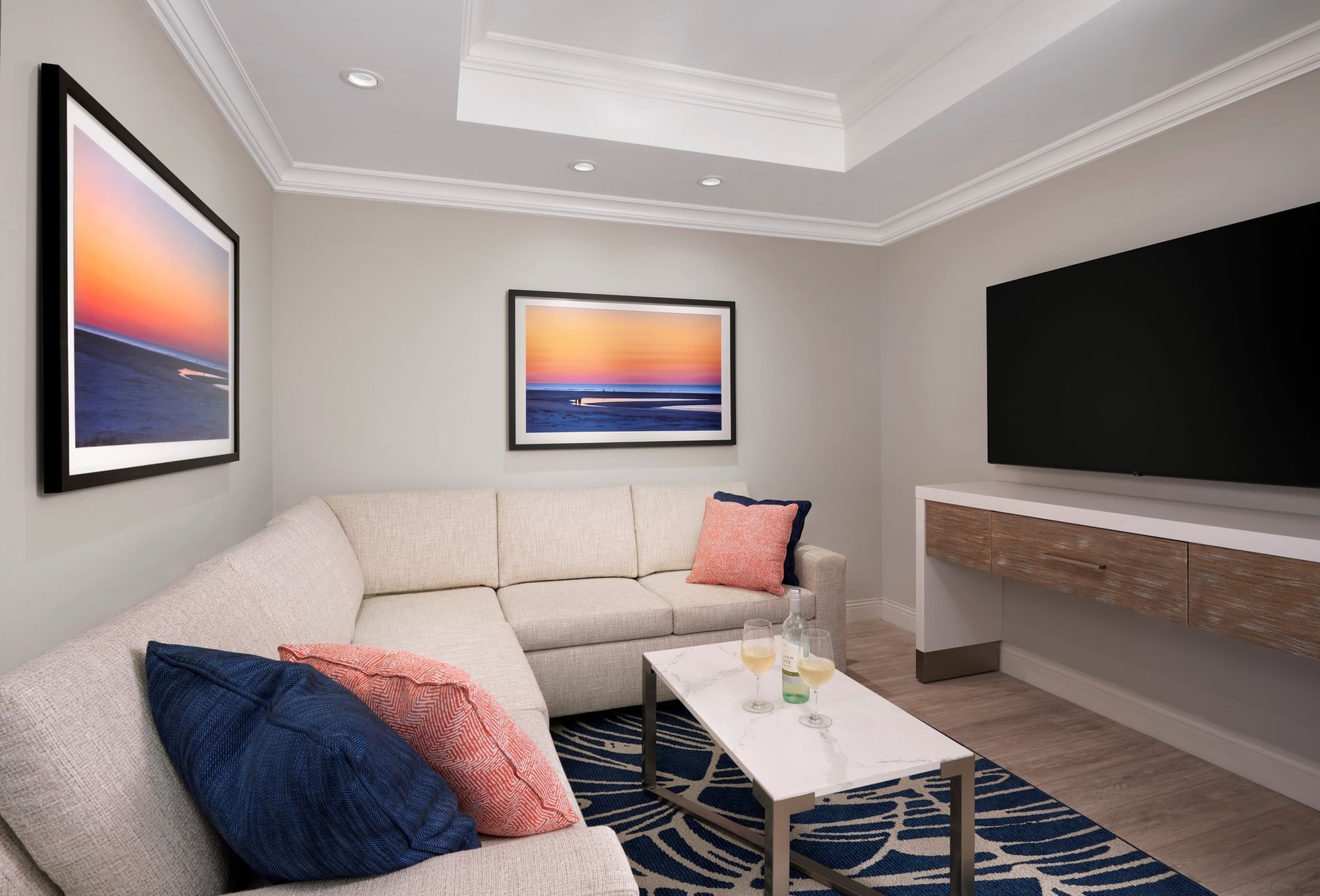 Living room in Sunsuites™ Two Bedroom at Sunseeker Resort