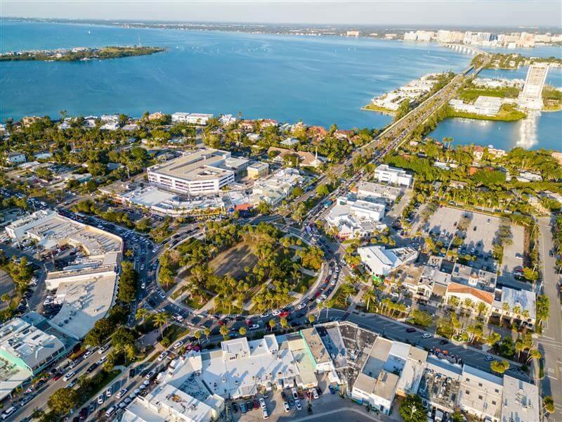Sarasota aerial view