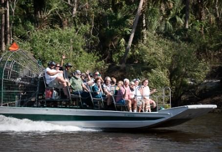 Airboat tour on the beautiful Peace River by Peace River Charters