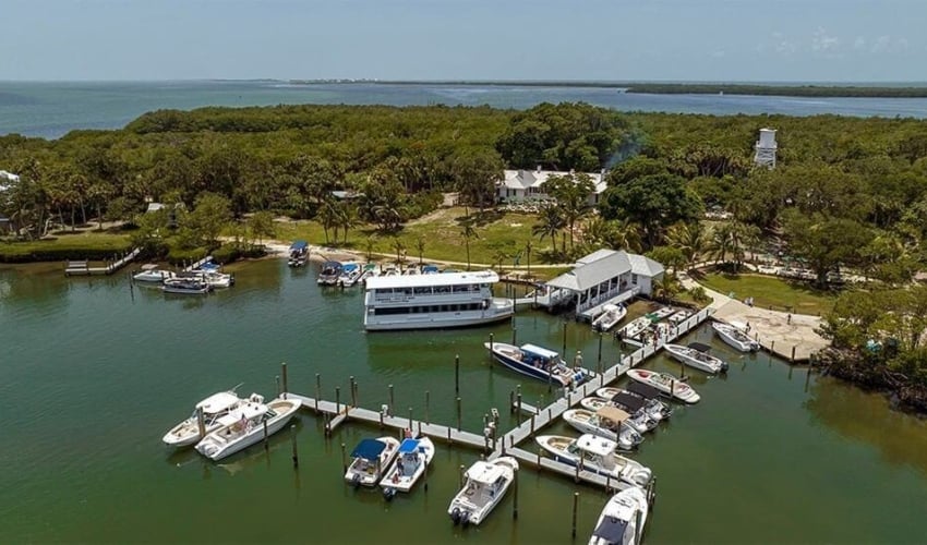 Boats on the Cabbage Key dock