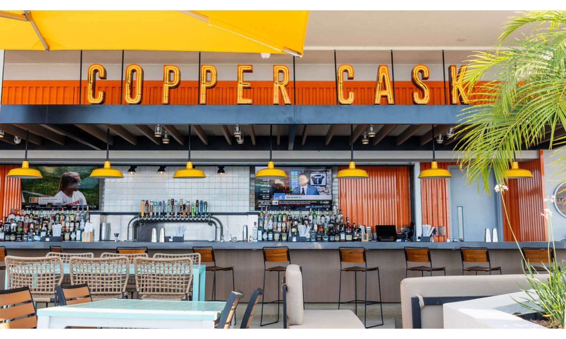Copper Cask bar at the Harbor Yards Food Hall at Sunseeker Resort