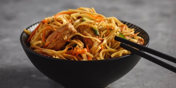 Noddle dish servided at Daikon - Asian Kitchen