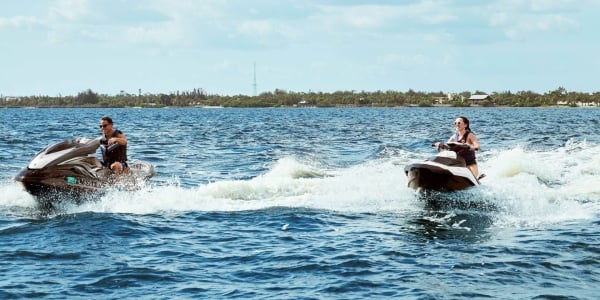 Pair of Jet skis in the Charlotte Harbor