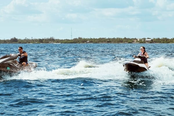 Pair of Jet skis in the Charlotte Harbor