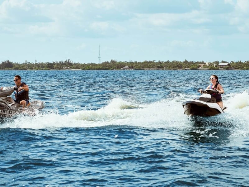 Pair of Jet skis in the Charlotte Harbor