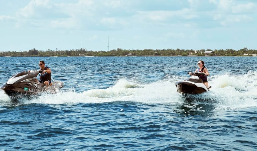 Pair of Jet skis in the Charlotte Harbor