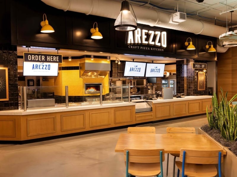 Arezzo counter at the Harbor Yards Food Hall at Sunseeker Resort