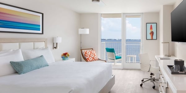 Corner Balcony Harbor View King room at Sunseeker Resort