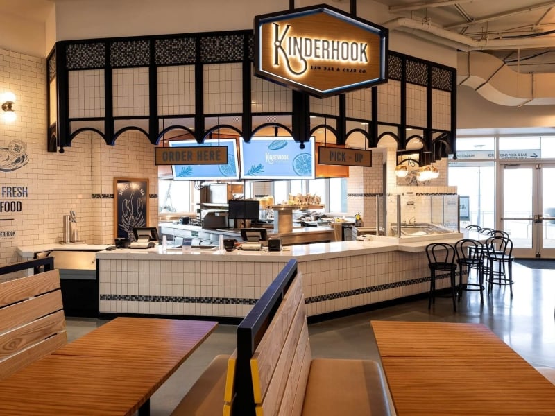 Kinderhook counter at the Harbor Yards Food Hall at Sunseeker Resort
