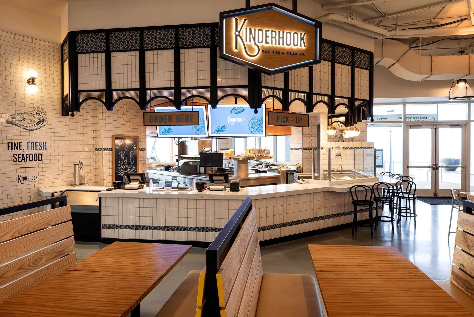Kinderhook counter at the Harbor Yards Food Hall at Sunseeker Resort