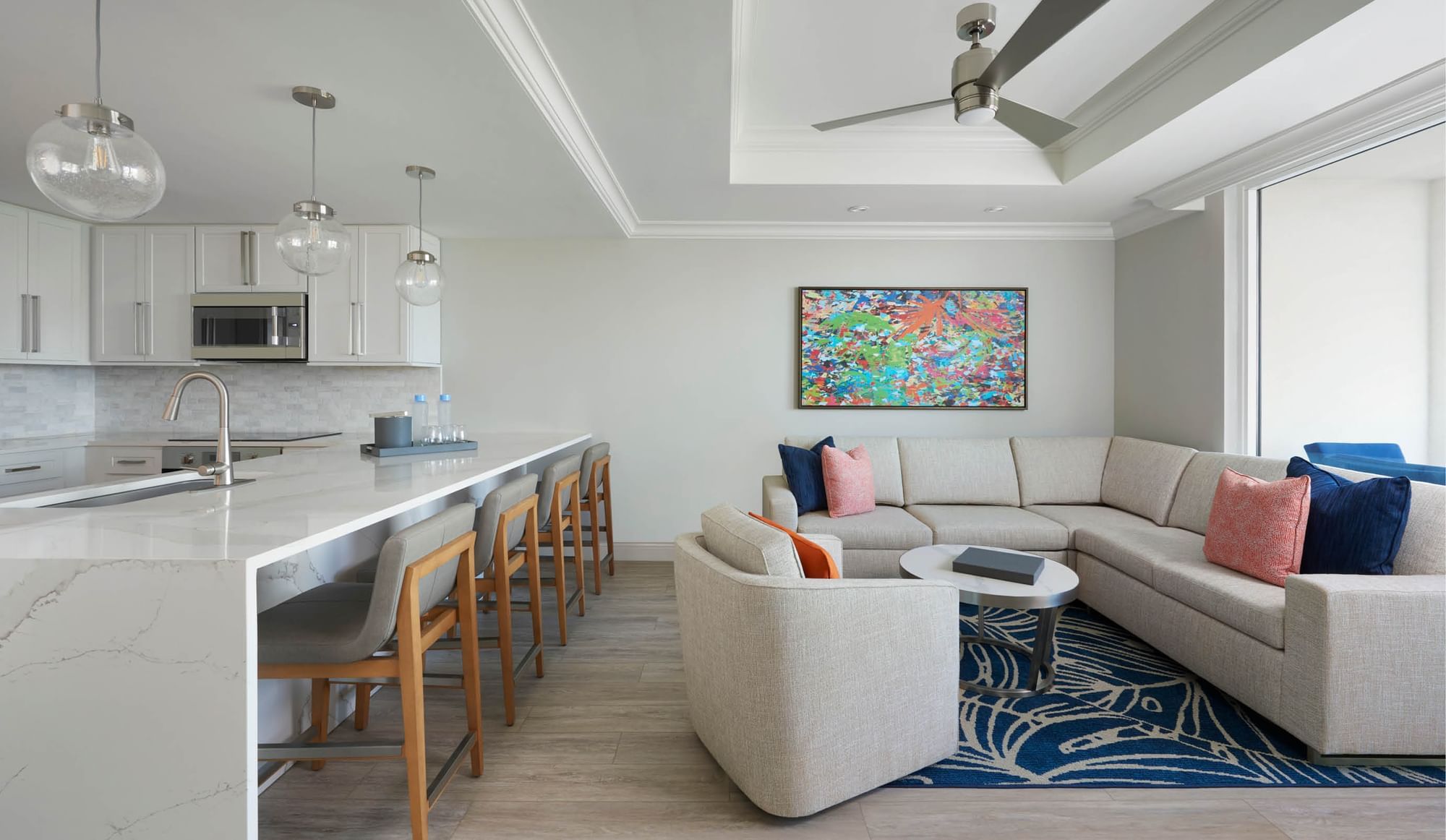 Sunsuites™ One Bedroom living area at Sunseeker Resort